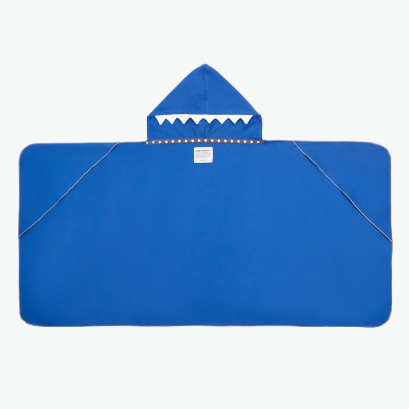 캐리마켓 -  [리틀챔피언스] Autonomy hooded towel Shark Dark Blue
