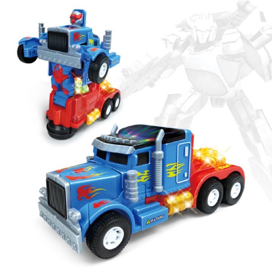 캐리마켓 -  레츠토이 변신 로봇 옵티머스 장난감 자동차 트럭 사운드 자동방향전환 장난감 어린이 여자아이 남자아이 선물