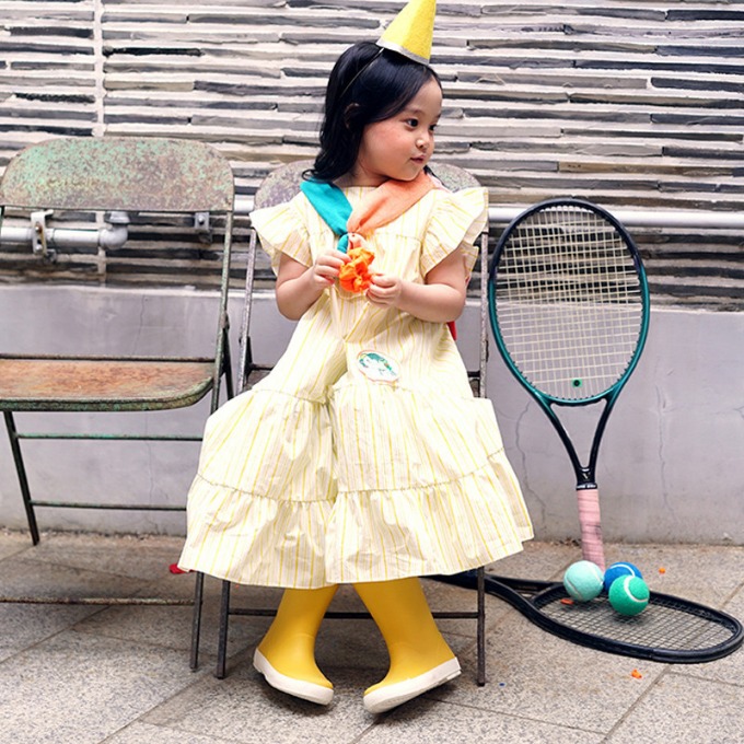캐리마켓 -  Yellow stripe dress