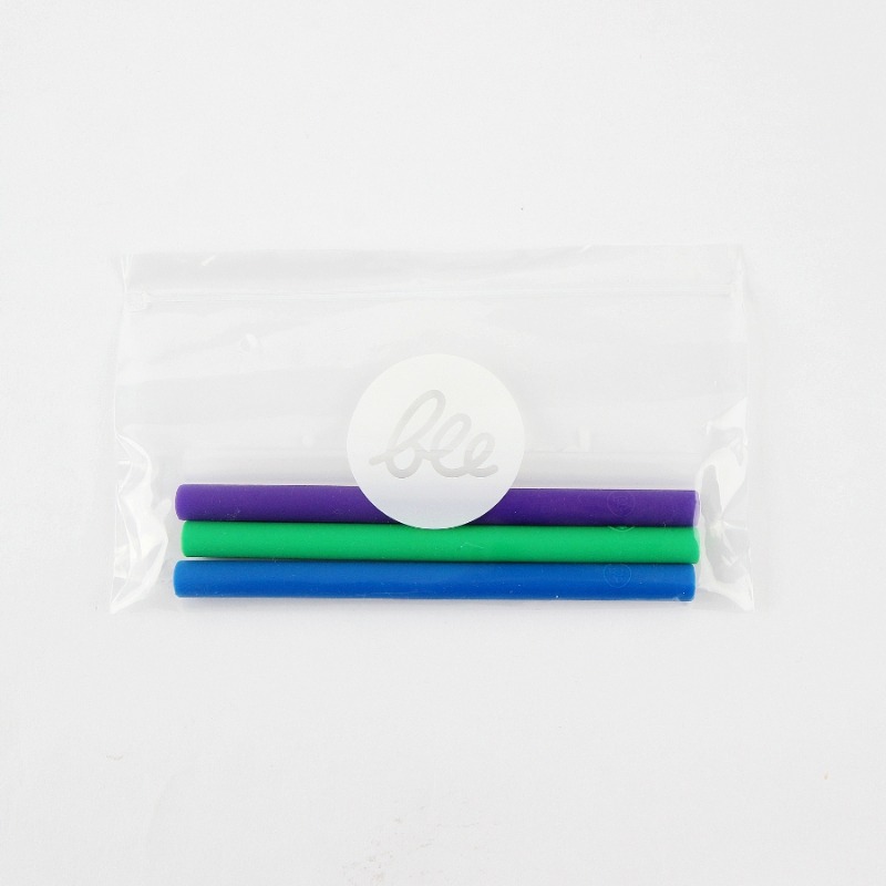 캐리마켓 -  [비마이매직] 실리콘빨대B세트(초록,파랑,보라,투명)
