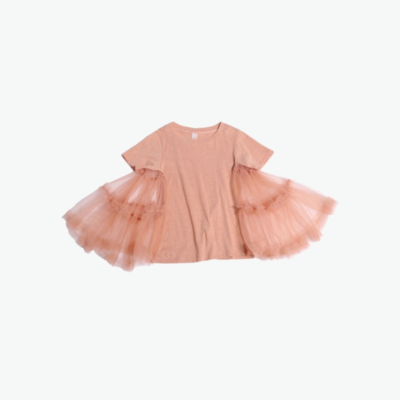 캐리마켓 -  [티아치바니키즈] Antoinette petticoat tee (Pink) 10Y-14Y