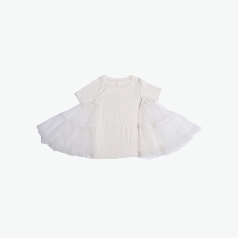 캐리마켓 -  [티아치바니키즈] Antoinette petticoat tee (White) 10Y-14Y