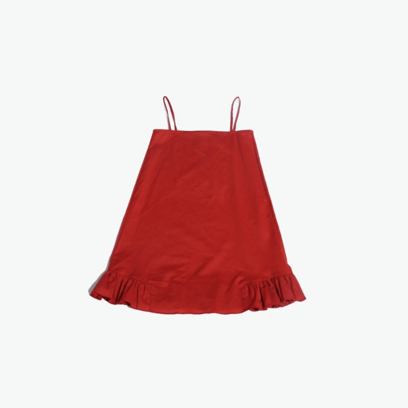 캐리마켓 -  [티아치바니키즈] Layering chemise (Red) 4Y-8Y