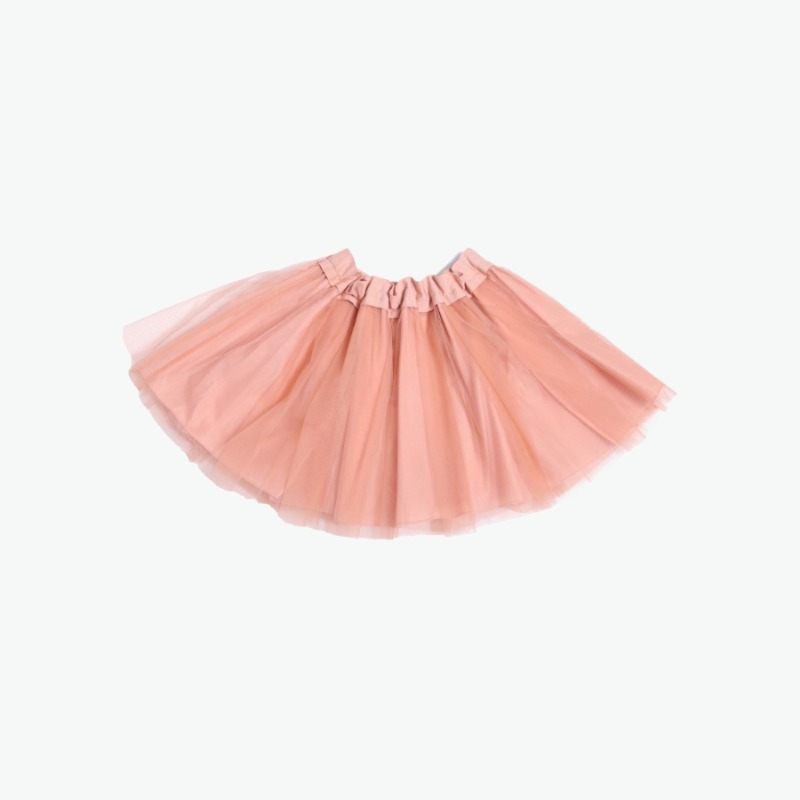 캐리마켓 -  [티아치바니키즈] Mesh overlay twirl skirt (Pink) 10Y