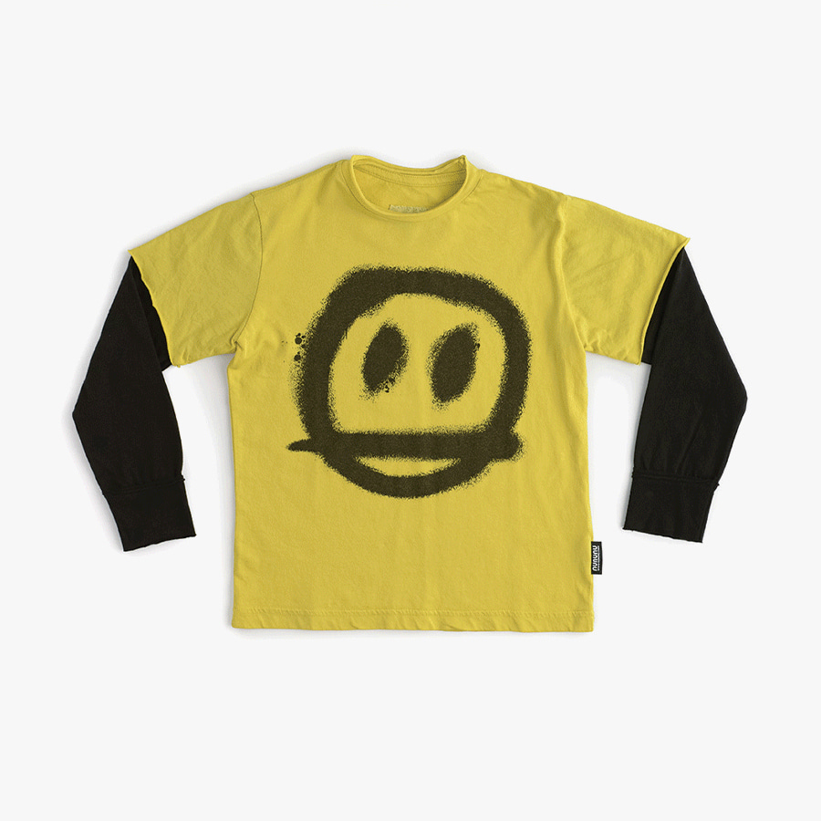 캐리마켓 -  [누누누] Sprayed smile t-shirt (baby) NU03B22005