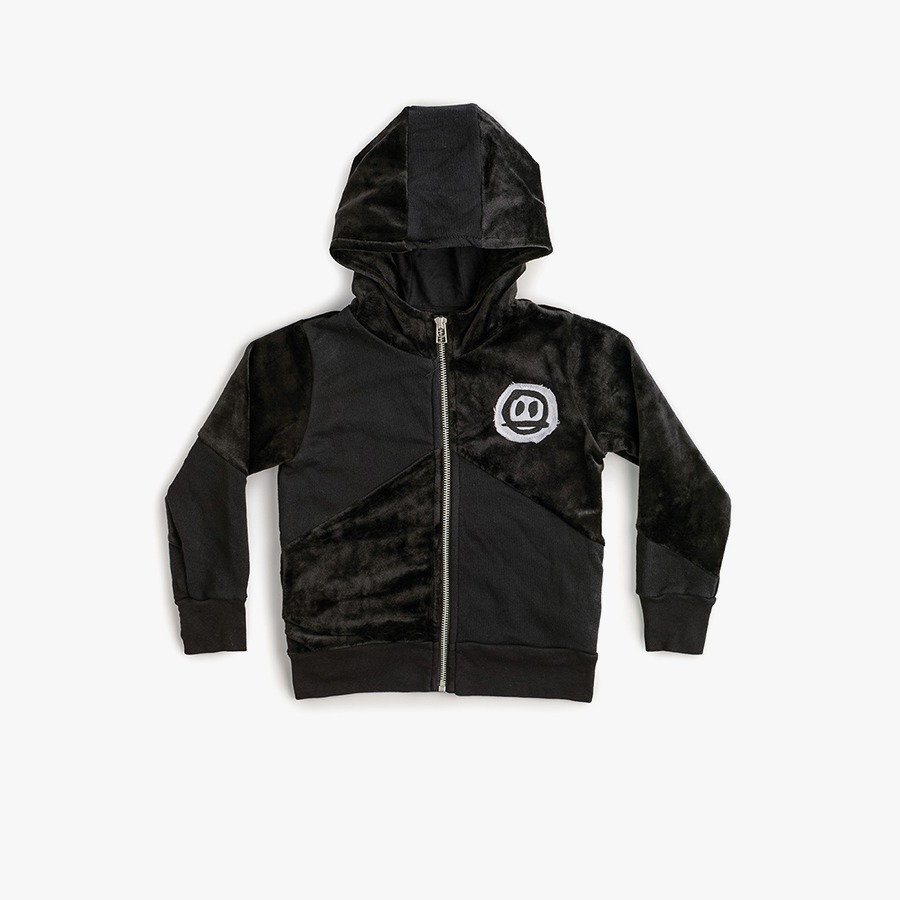 캐리마켓 -  [누누누] Mixed velvet zip hoodie (baby) NU03B91003