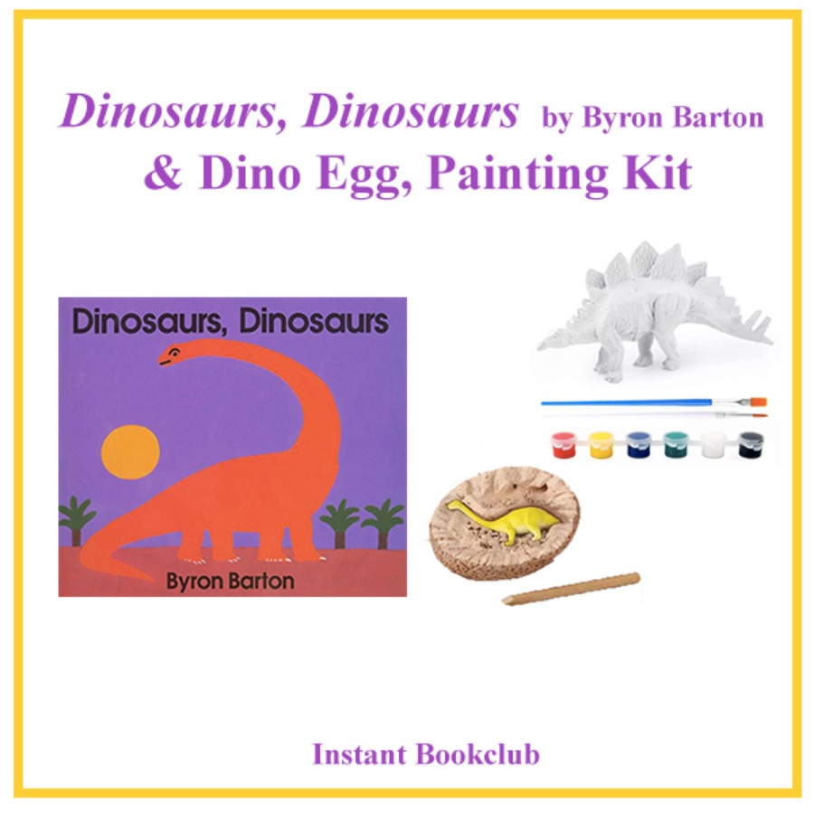캐리마켓 -  [Instant Bookclub] Dinosaurs, Dinosaurs (Book + Dino Egg, Painting Kit), 인스턴트 북클럽