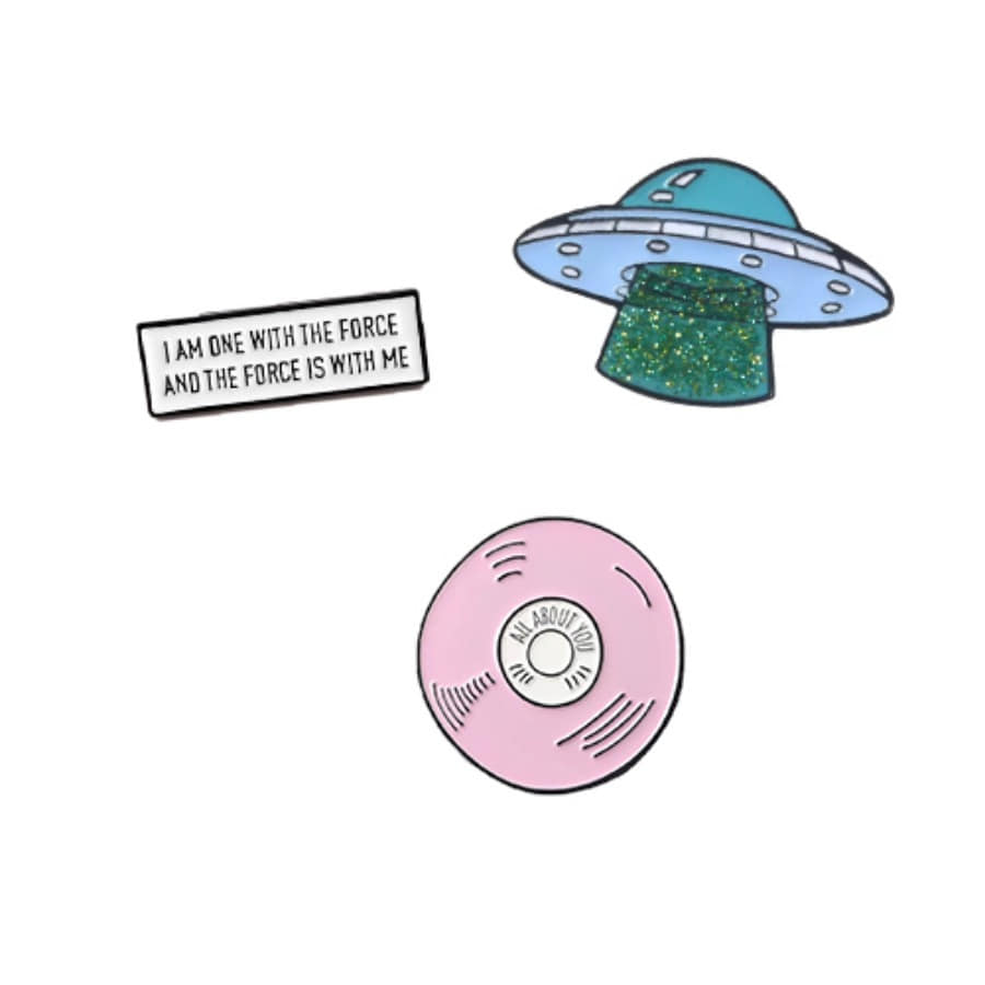 캐리마켓 -  [페니앤코코] UFO 애나멜 핀 (3종 세트)