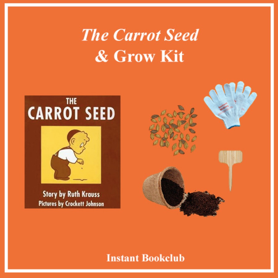 캐리마켓 -  [Instant Writing] The Carrot Seed (Book + Grow Kit+ Kids Working Gloves), 인스턴트 북클럽