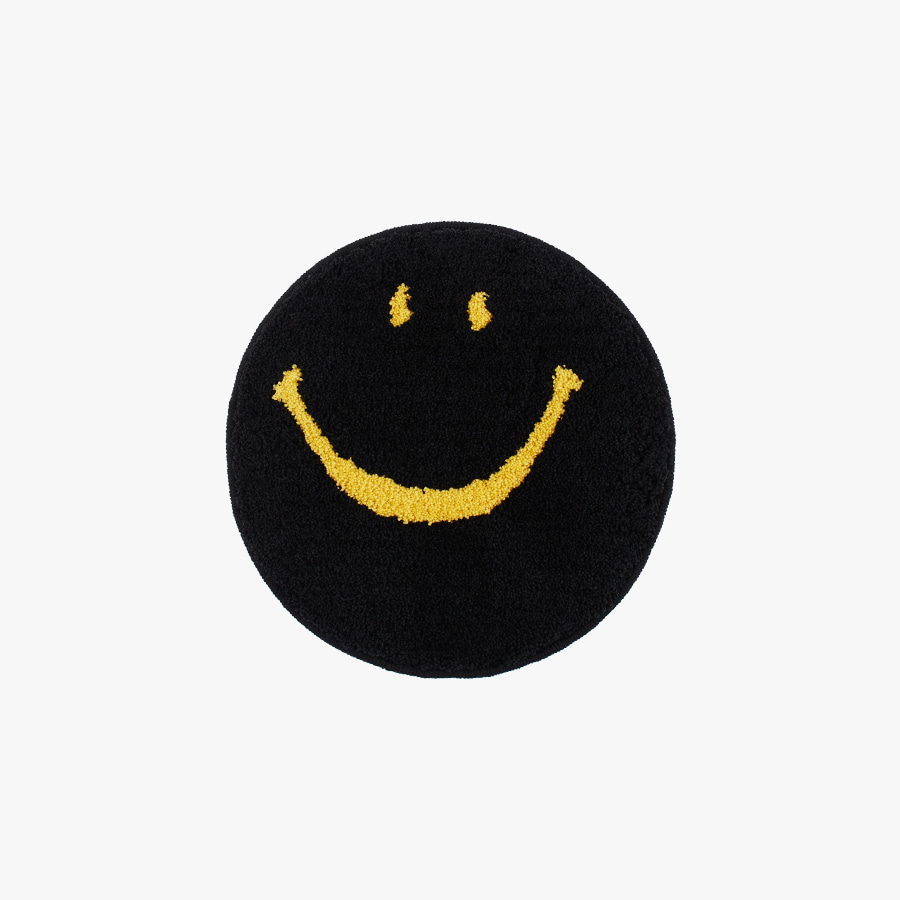 캐리마켓 -  [세컨랩] Vintage smile Chair rug mat_(black)