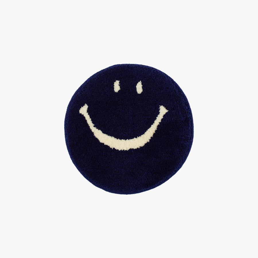 캐리마켓 -  [세컨랩] Vintage smile Chair rug mat_(navy)