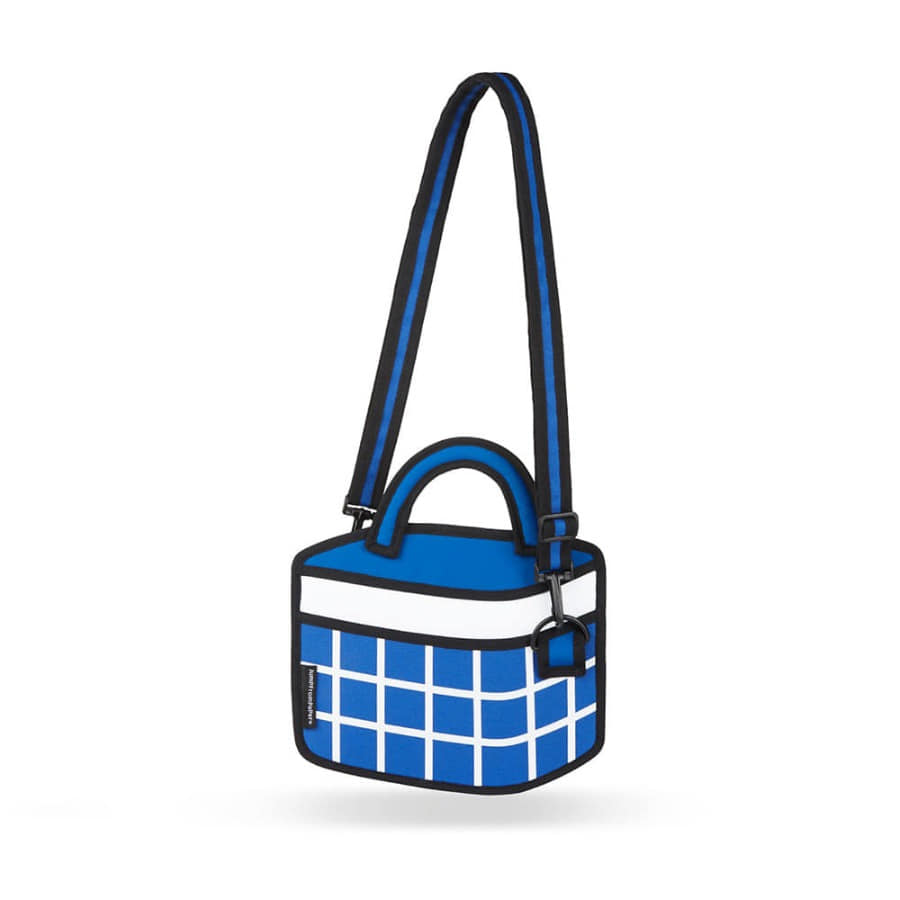 캐리마켓 -  [점프프롬페이퍼] Checked Handbag_Dark Blue