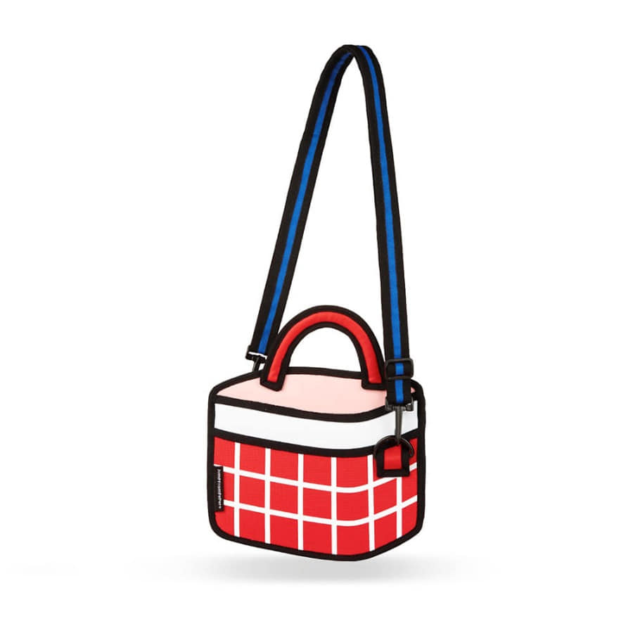 캐리마켓 -  [점프프롬페이퍼] Checked Handbag_Red