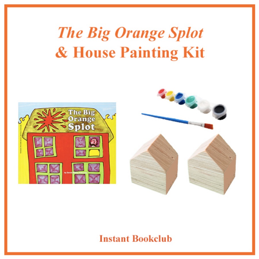 캐리마켓 -  [Instant Writing] The Big Orange Splot (Book + 2 House Blocks + Painting Kit), 인스턴트 북클럽