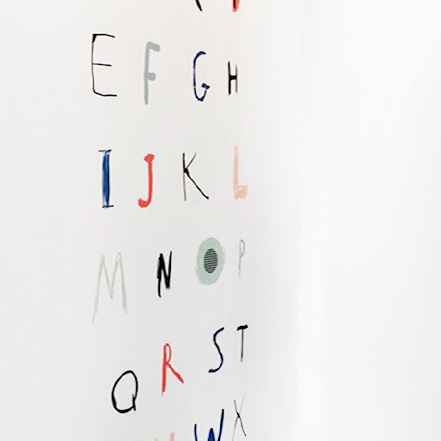 캐리마켓 -  [드로잉에이미] Morden alphabet curtain
