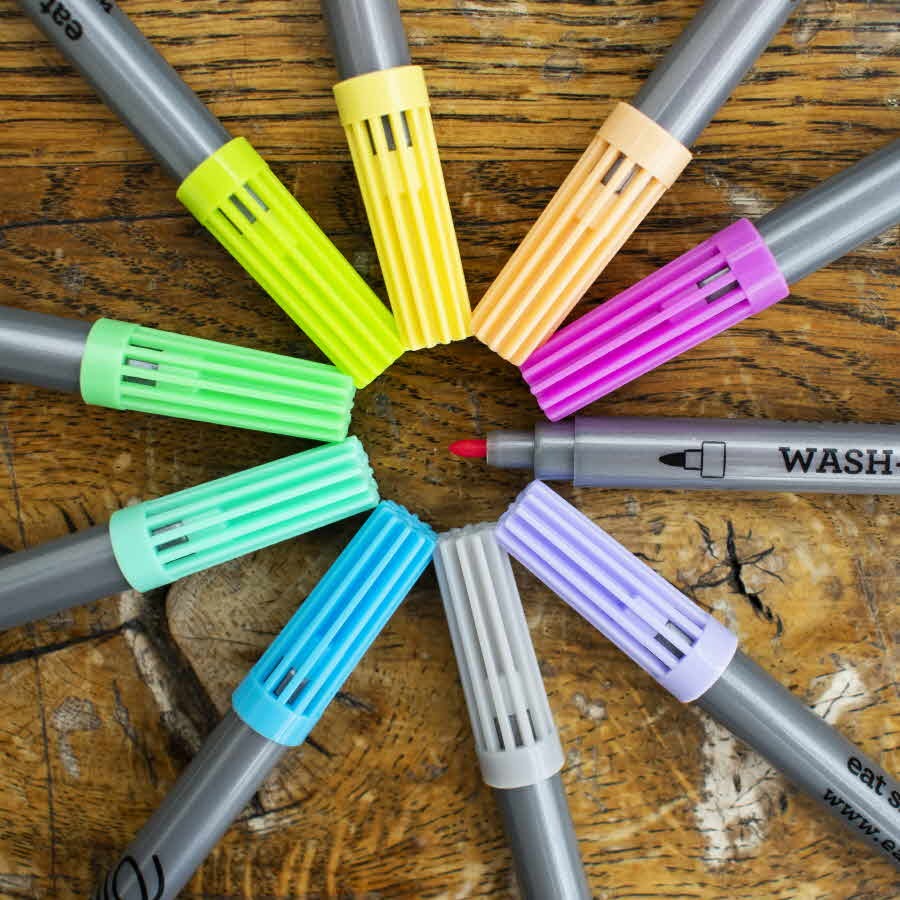 캐리마켓 -  [잇슬립두들] doodle wash-out pen set: pastel edition