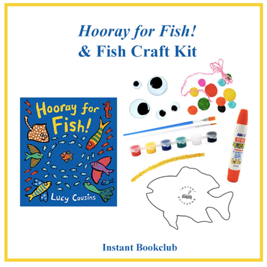 캐리마켓 -  [Instant Bookclub] Hooray for Fish!  (Book + Fish Craft Kit), 인스턴트 북클럽