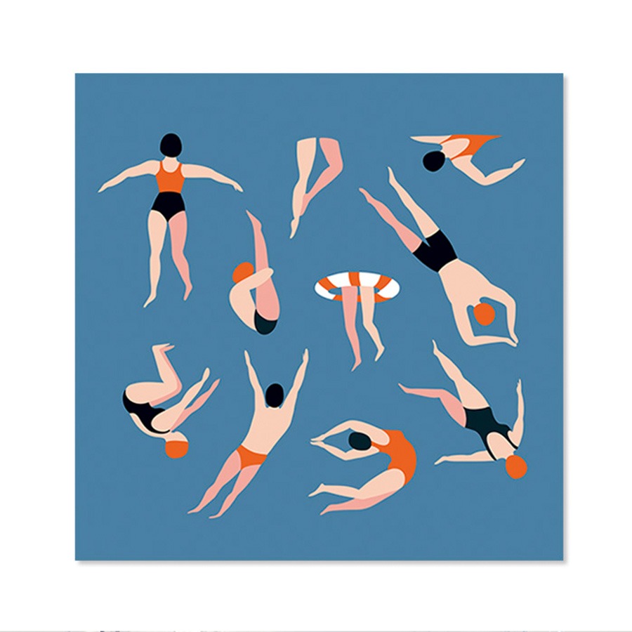 캐리마켓 -  [드로잉에이미] Swimming artwork