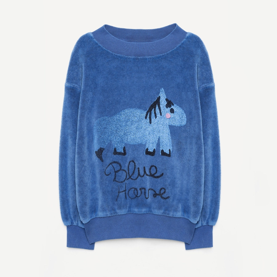 캐리마켓 -  [위켄드하우스키즈] Blue Horse soft sweatshirt
