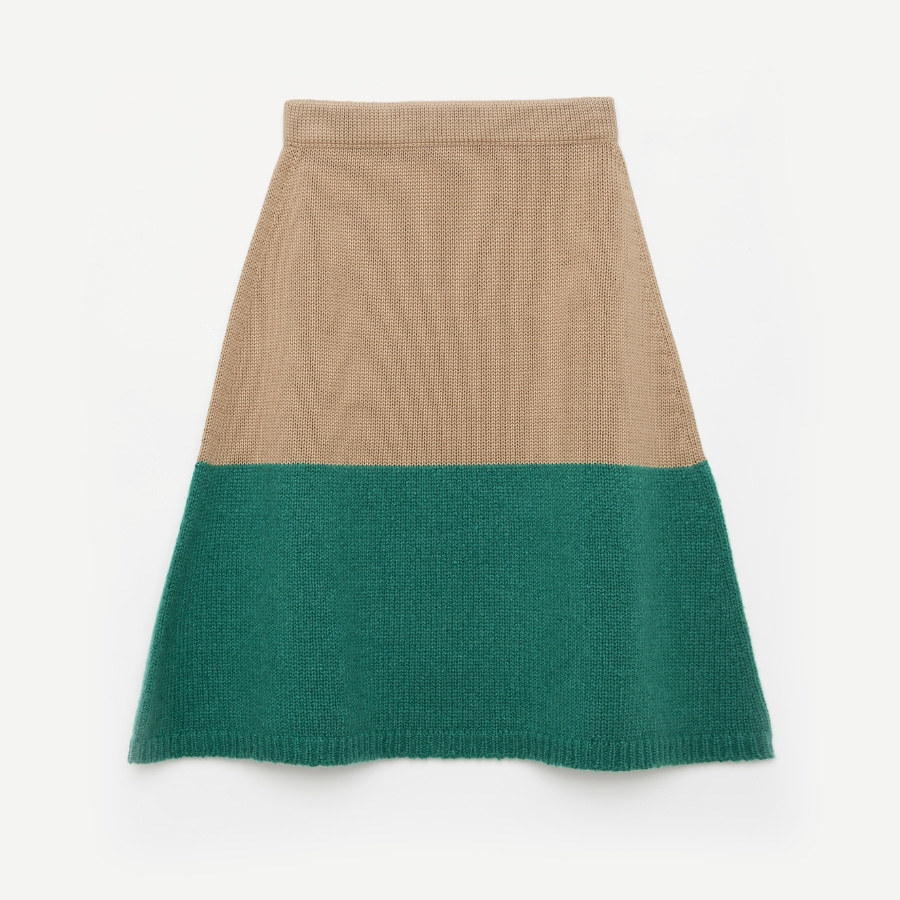 캐리마켓 -  [위켄드하우스키즈] Green boucle skirt