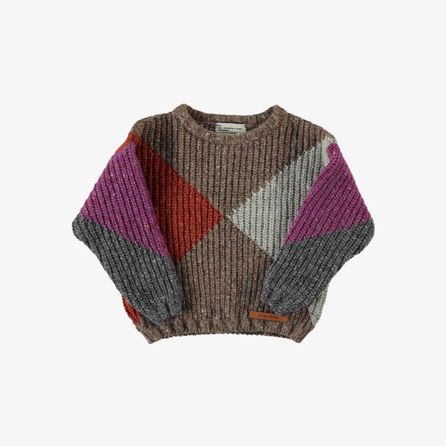 캐리마켓 -  [피우피우칙] Knitted Sweater with Shapes [S]