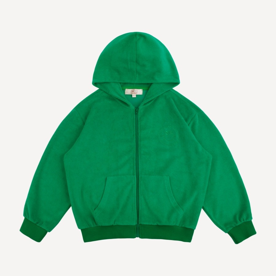 캐리마켓 -  [럭키트라이] (KR) Luckytry Terry zip hoodie (green)