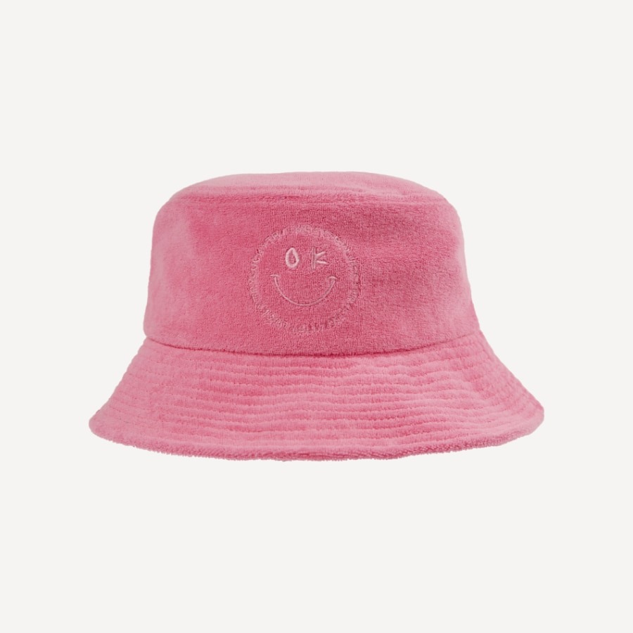 캐리마켓 -  [럭키트라이] (KR) Luckytry terry bucket hat (pink)