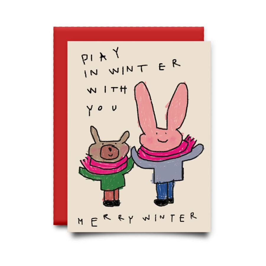 캐리마켓 -  [드로잉페이퍼] 일러스트 카드 - merry winter