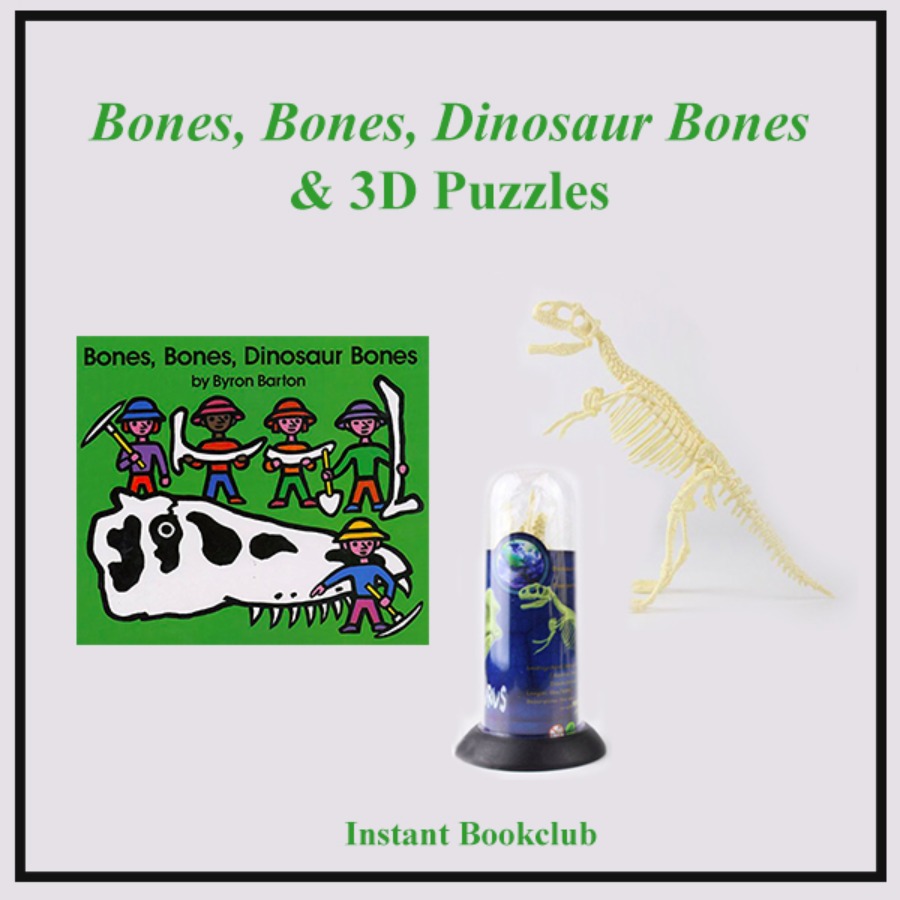 캐리마켓 -  [Instant Bookclub] Bones, Bones, Dinosaur Bones  (Book + 3D Puzzle), 인스턴트 북클럽