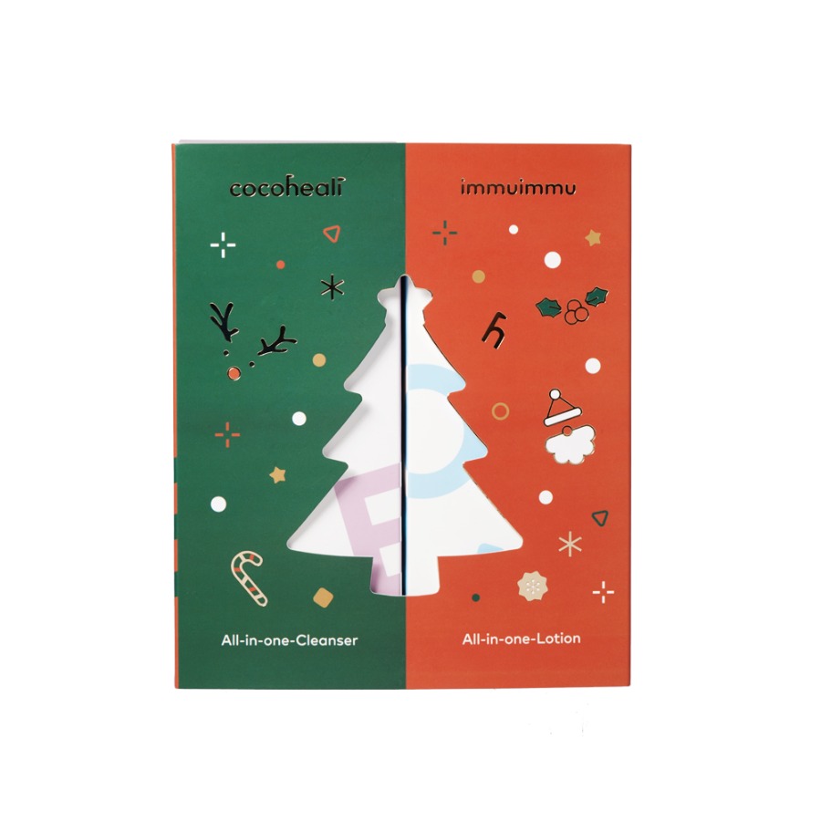 캐리마켓 -  코코힐리 크리스마스 어린이 로션+클렌저 세트
