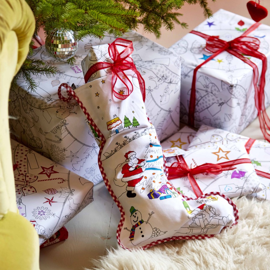 캐리마켓 -  [잇슬립두들] colour-in Christmas stocking