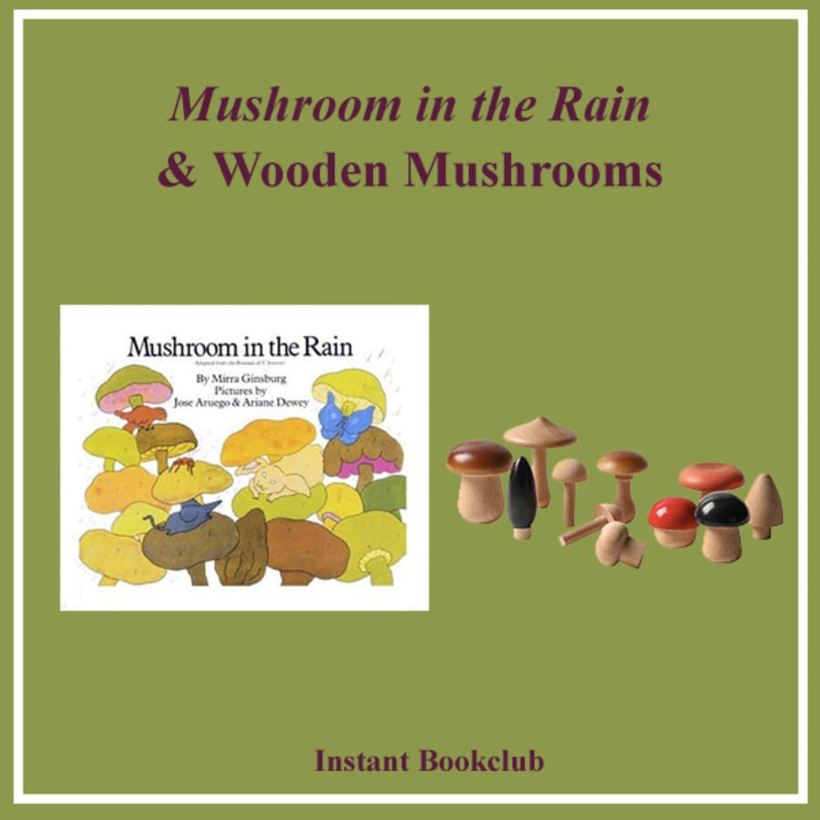 캐리마켓 -  [Instant Writing] Mushroom in the Rain (Book + Wooden Mushrooms), 인스턴트 북클럽