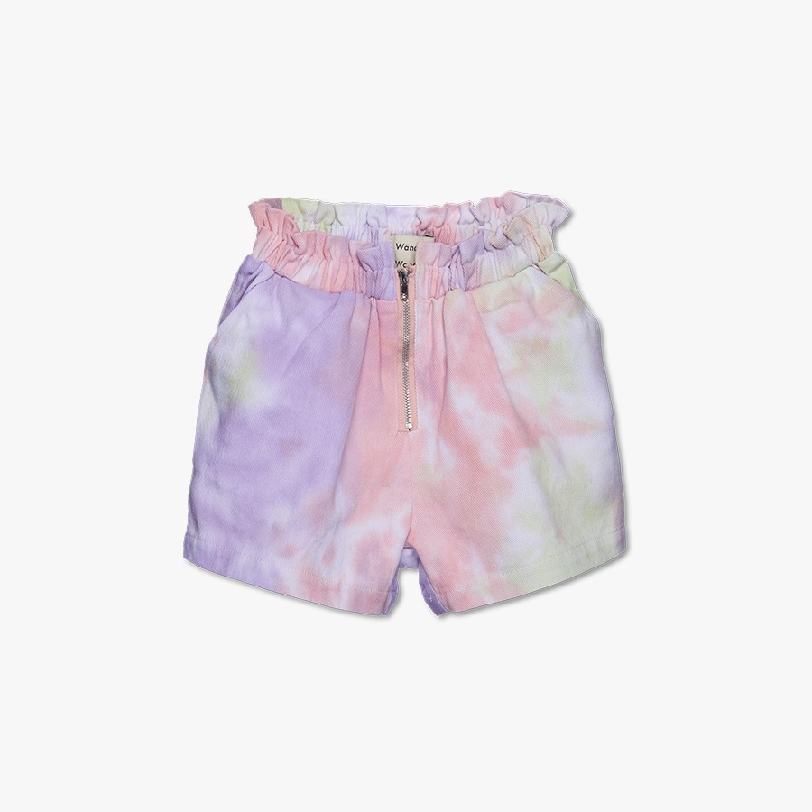 캐리마켓 -  [원더앤원더] Cinch Waist Shorts aurora tie dye
