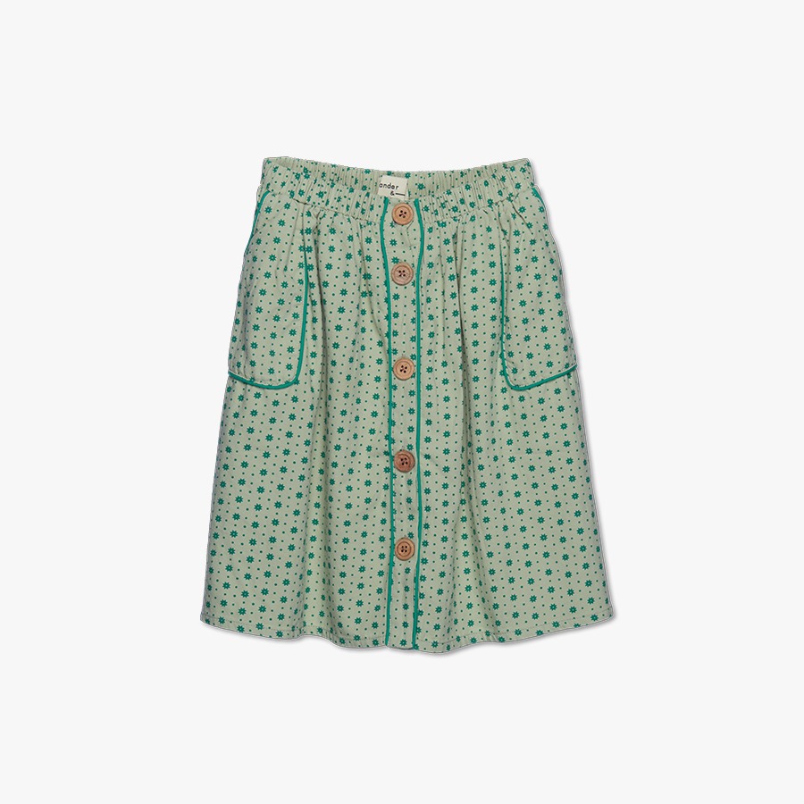 캐리마켓 -  [원더앤원더] Piping Skirt jade tile