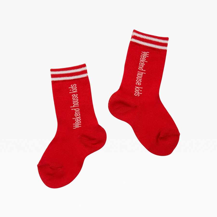 캐리마켓 -  [위켄드하우스키즈] Weekend Socks red