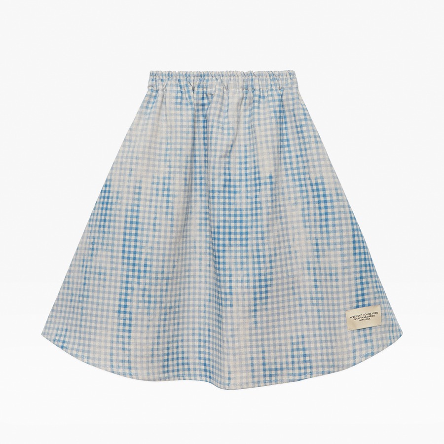 캐리마켓 -  [위켄드하우스키즈] Linen check skirt