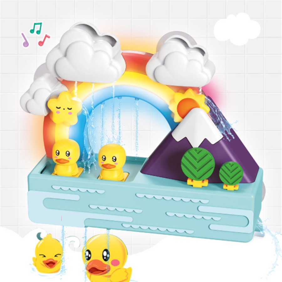 캐리마켓 -  레츠토이 LED 레인보우 옐로우 DUCK 목욕놀이 물놀이 장난감
