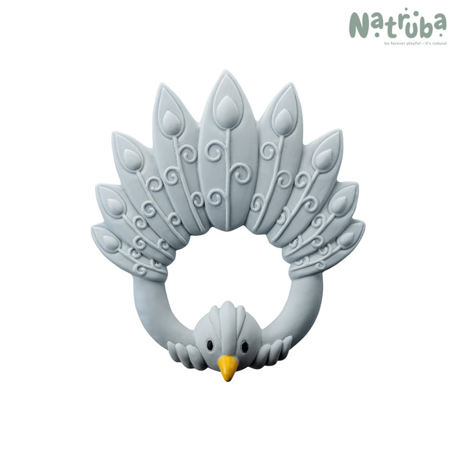 캐리마켓 -  [나트루바] 핸디형 동물 치발기 - 하늘 공작새
