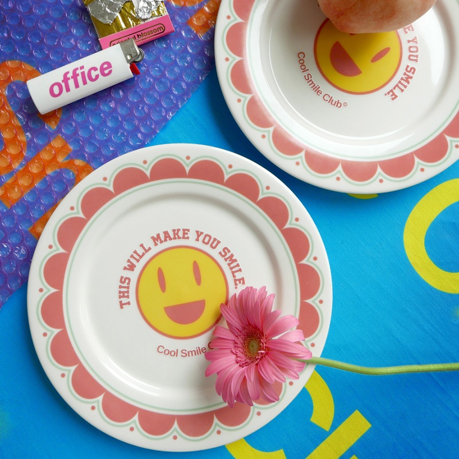 캐리마켓 -  [Cool Smile Club] Coral Smile Flower Plate