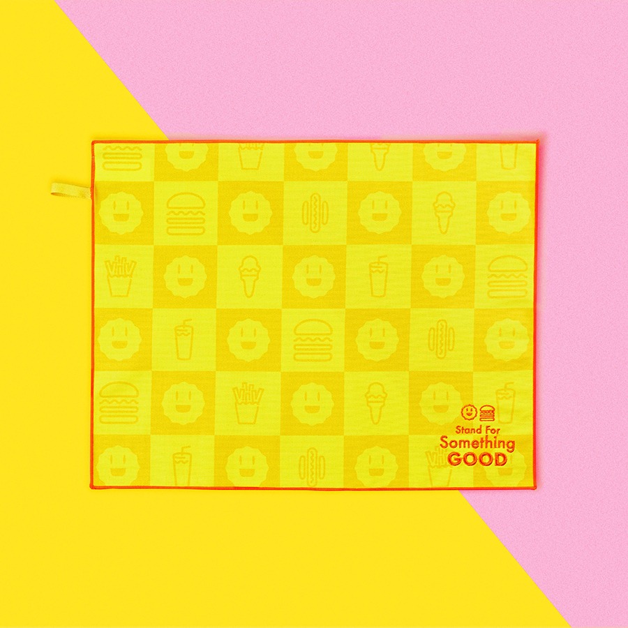 캐리마켓 -  [Cool Smile Club] [Shake Shack X CSC] Yellow Checker Table Mat