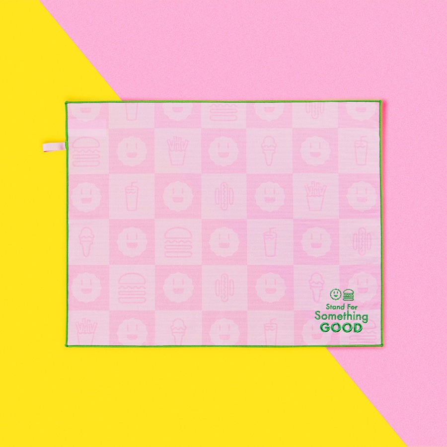 캐리마켓 -  [Cool Smile Club] [Shake Shack X CSC] Pink Checker Table Mat