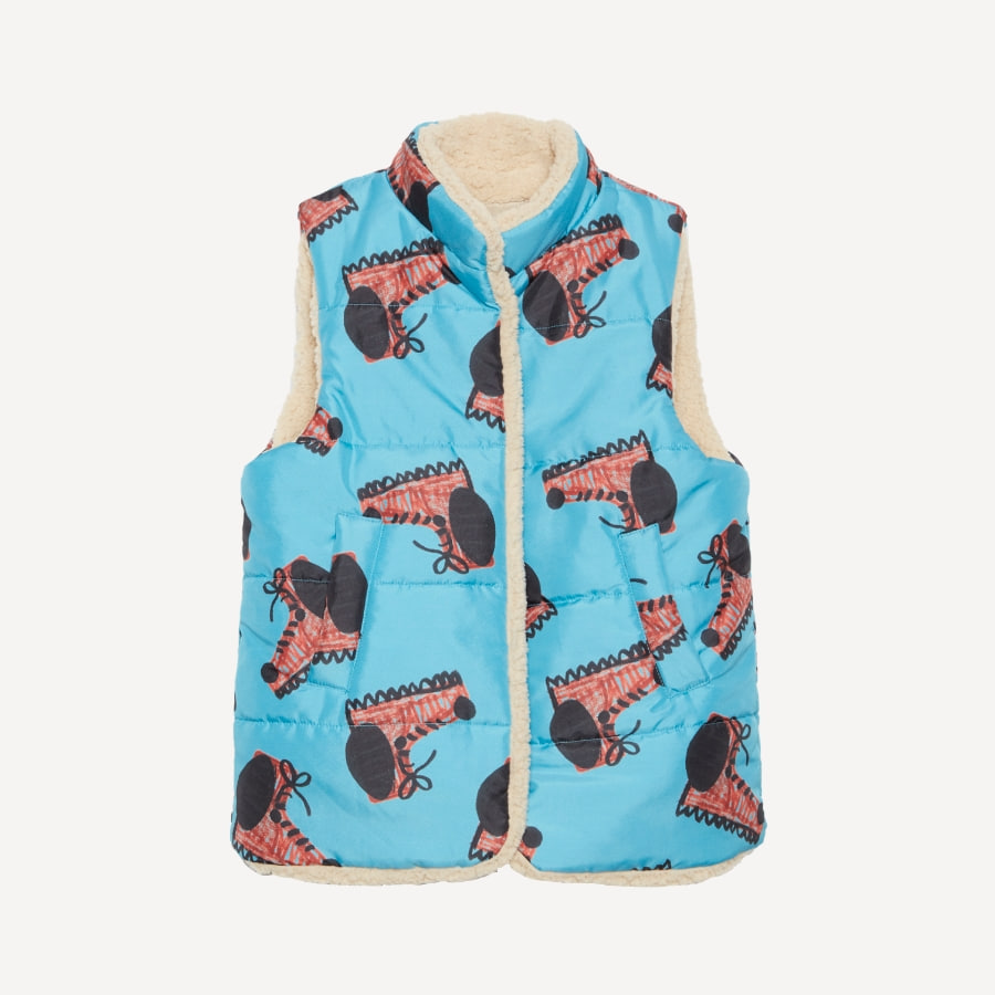 캐리마켓 -  [위켄드하우스키즈] Dog boots reversible padded vest_(turquoise)