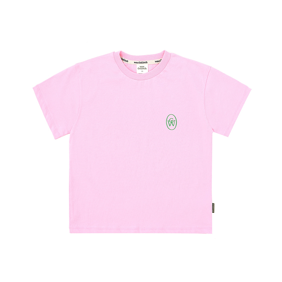 캐리마켓 -  [위골리앗] S&amp;L 오가닉 티셔츠 (핑크)