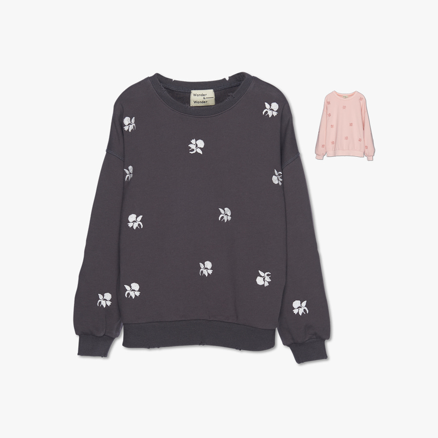 캐리마켓 -  [원더앤원더] Embroidered Sweatshirt