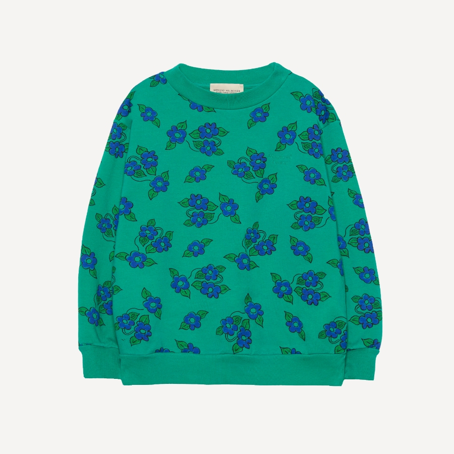 캐리마켓 -  [위켄드하우스키즈] Green flowers sweatshirt