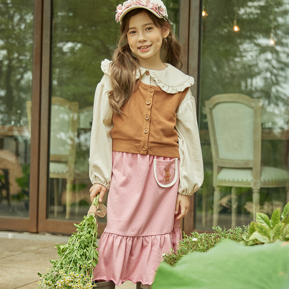 캐리마켓 -  [뮤뮤앤바바] Pocket Bear Skirt
