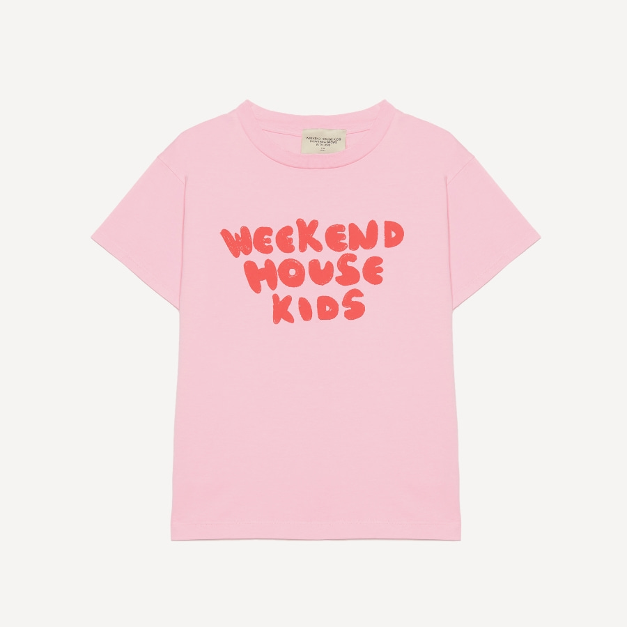 캐리마켓 -  [위켄드하우스키즈] Logo t-shirt_(pink)