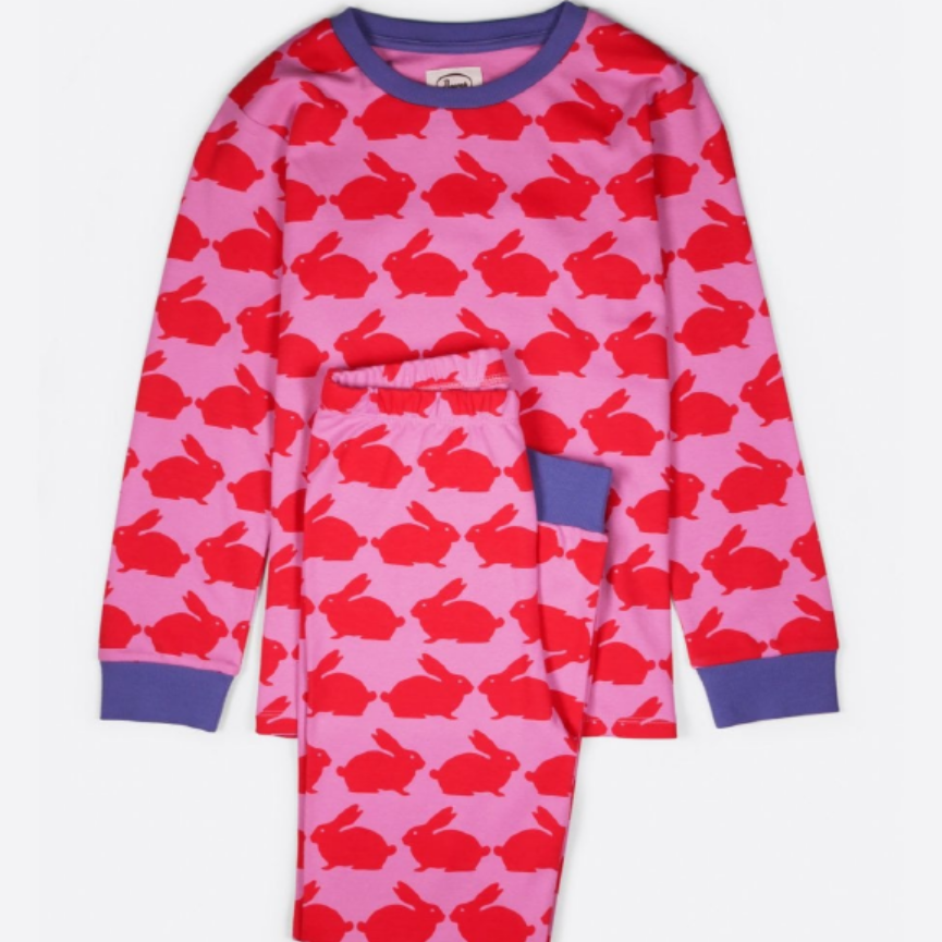 캐리마켓 -  [아노락] Anorak Kissing Rabbits Kids Pyjamas