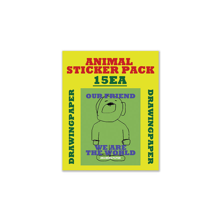 캐리마켓 -  [드로잉페이퍼] animal sticker pack