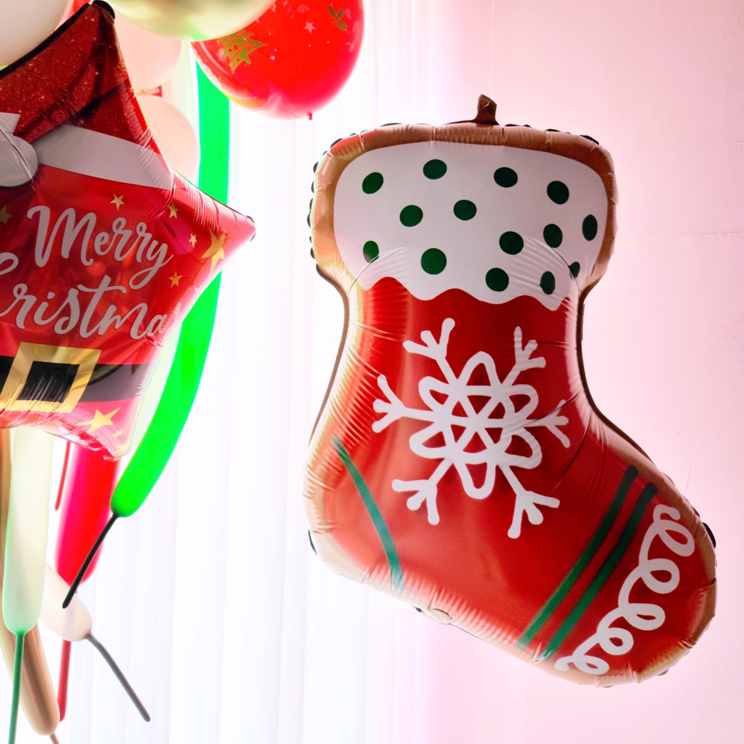캐리마켓 -  [써드나인] 크리스마스 홈파티 양말쿠키 은박풍선